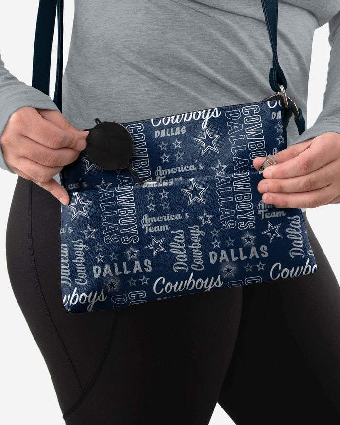 Dallas Cowboys Spirited Style Printed Collection Foldover Tote Bag FOCO - FOCO.com