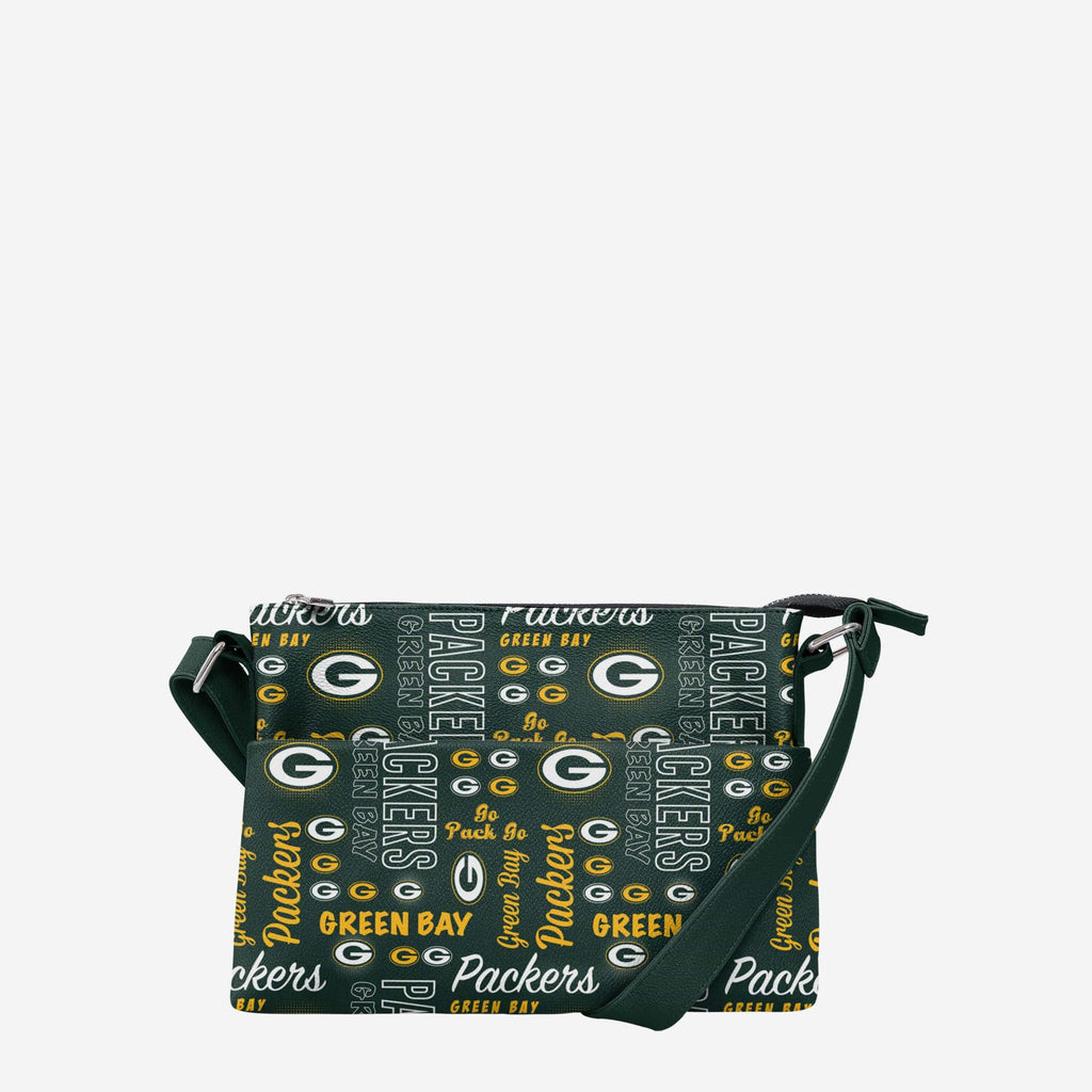 Green Bay Packers Spirited Style Printed Collection Foldover Tote Bag FOCO - FOCO.com