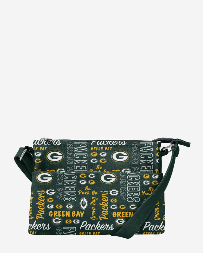 Green Bay Packers Spirited Style Printed Collection Foldover Tote Bag FOCO - FOCO.com