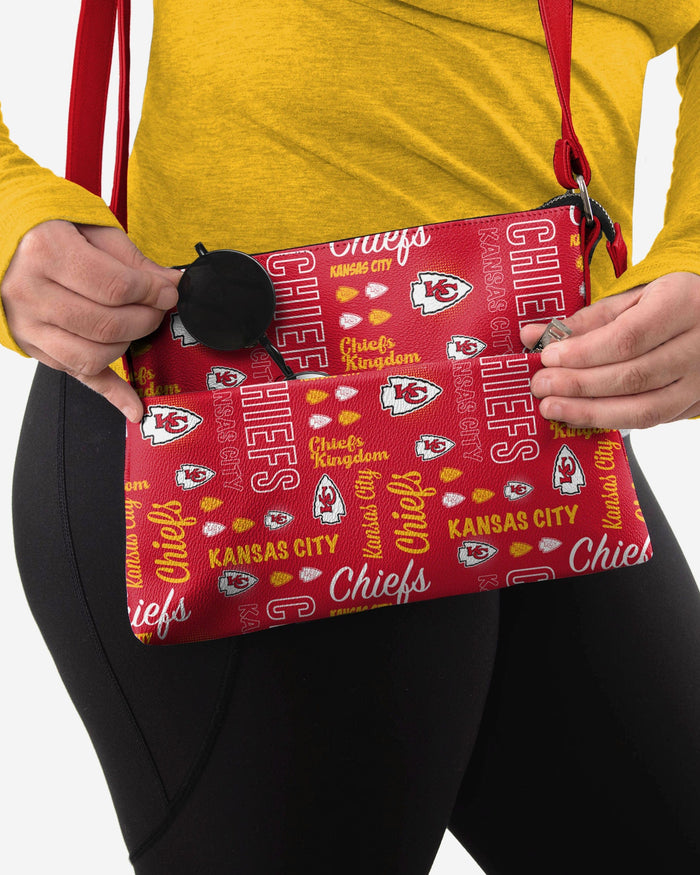 Kansas City Chiefs Spirited Style Printed Collection Foldover Tote Bag FOCO - FOCO.com