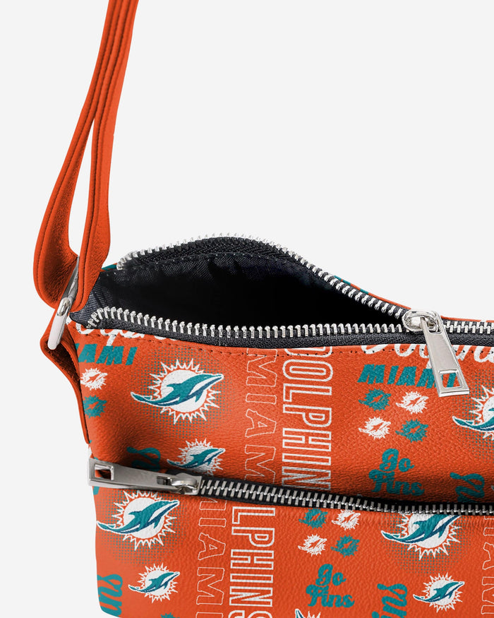 Miami Dolphins Spirited Style Printed Collection Foldover Tote Bag FOCO - FOCO.com