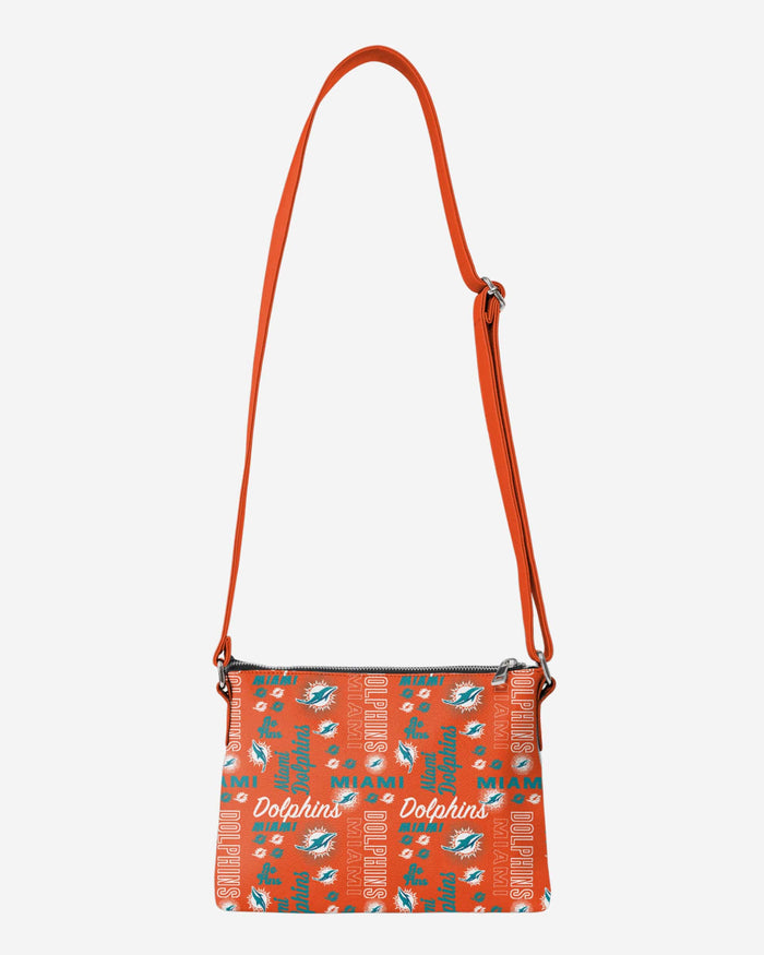 Miami Dolphins Spirited Style Printed Collection Foldover Tote Bag FOCO - FOCO.com