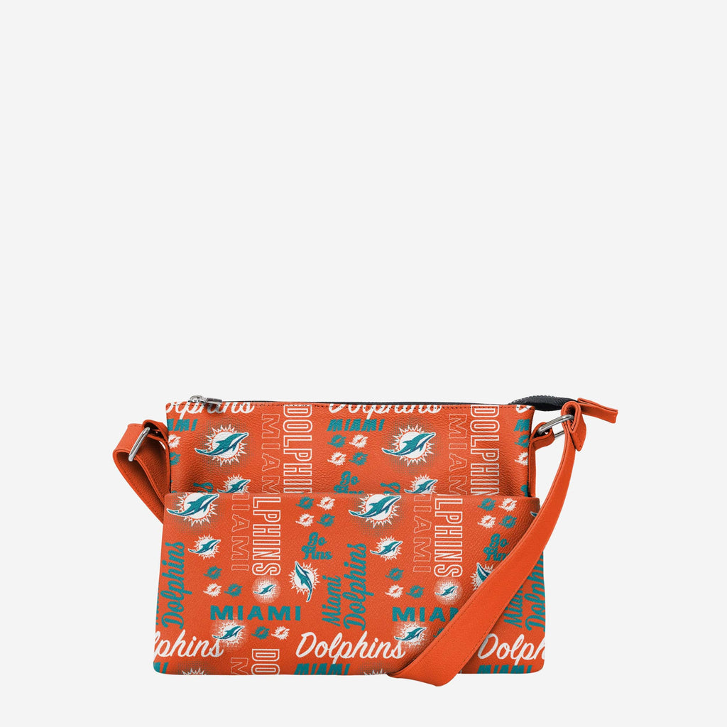 Miami Dolphins Spirited Style Printed Collection Foldover Tote Bag FOCO - FOCO.com