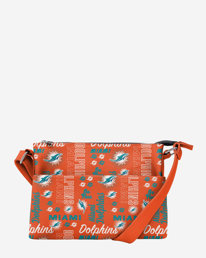 Miami Dolphins Spirited Style Printed Collection Foldover Tote Bag FOCO - FOCO.com