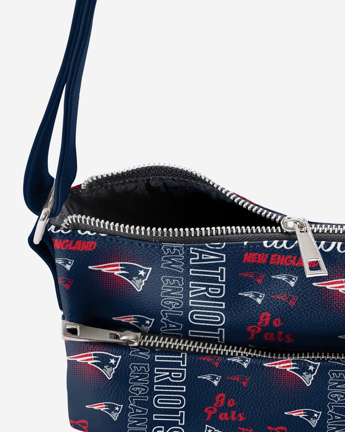 New England Patriots Spirited Style Printed Collection Foldover Tote Bag FOCO - FOCO.com