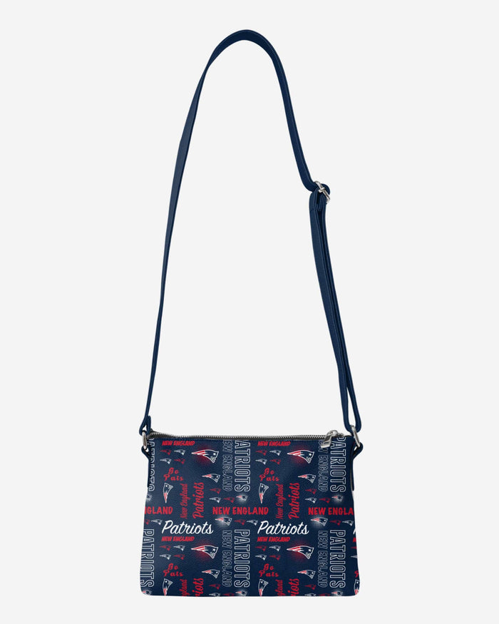 New England Patriots Spirited Style Printed Collection Foldover Tote Bag FOCO - FOCO.com