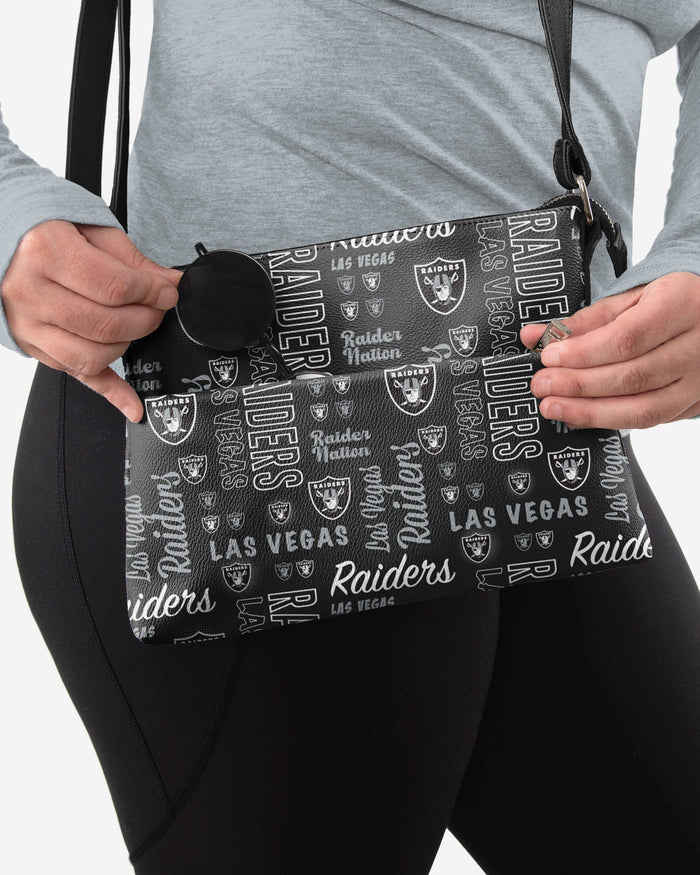 Las Vegas Raiders Spirited Style Printed Collection Foldover Tote Bag FOCO - FOCO.com