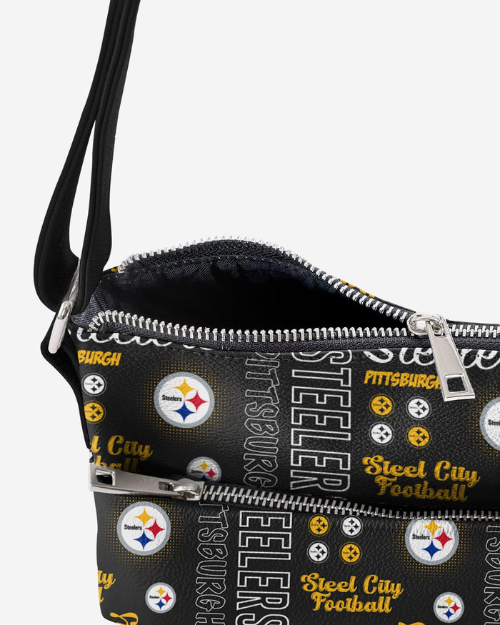 Pittsburgh Steelers Spirited Style Printed Collection Foldover Tote Bag FOCO - FOCO.com