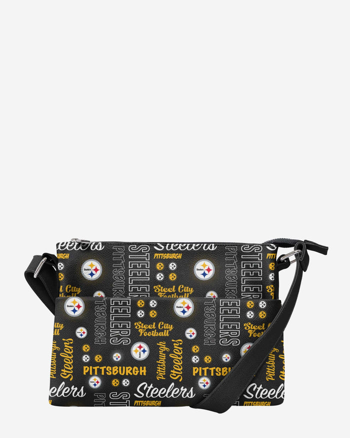 Pittsburgh Steelers Spirited Style Printed Collection Foldover Tote Bag FOCO - FOCO.com