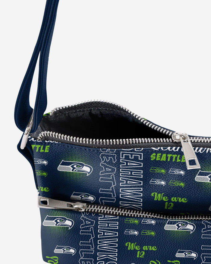 Seattle Seahawks Spirited Style Printed Collection Foldover Tote Bag FOCO - FOCO.com