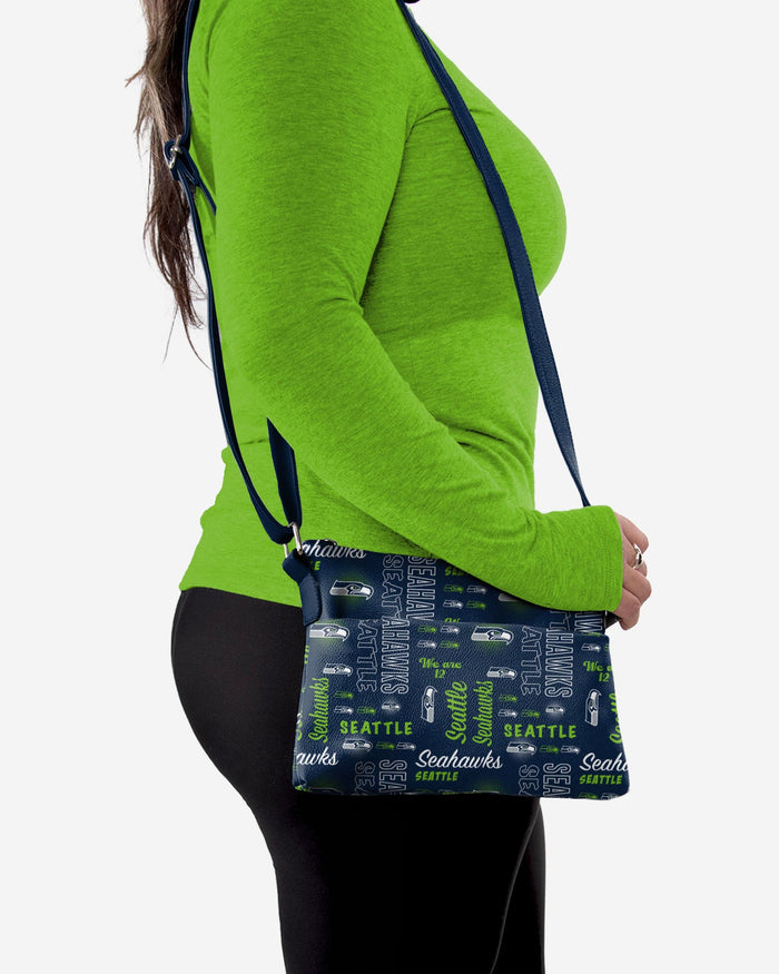 Seattle Seahawks Spirited Style Printed Collection Foldover Tote Bag FOCO - FOCO.com