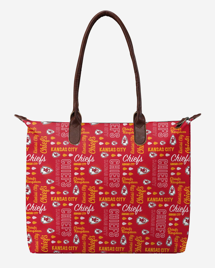 Kansas City Chiefs Spirited Style Printed Collection Tote Bag FOCO - FOCO.com