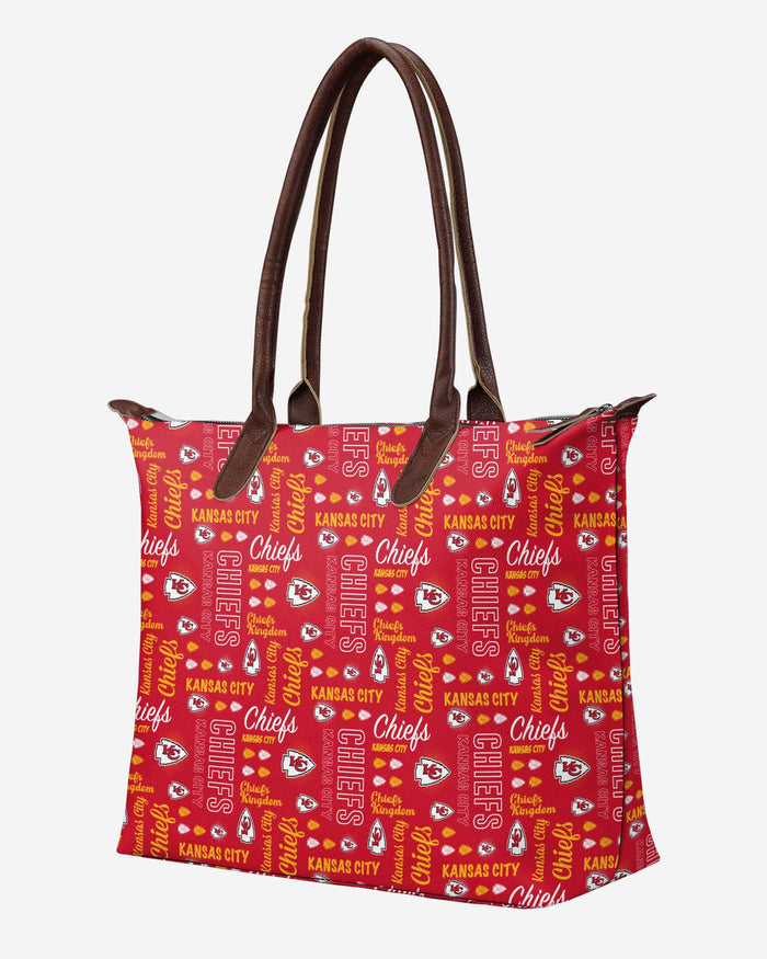 Kansas City Chiefs Spirited Style Printed Collection Tote Bag FOCO - FOCO.com