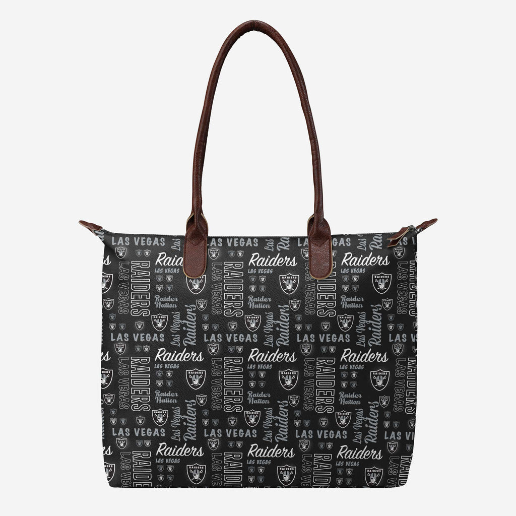 Las Vegas Raiders Spirited Style Printed Collection Tote Bag FOCO - FOCO.com