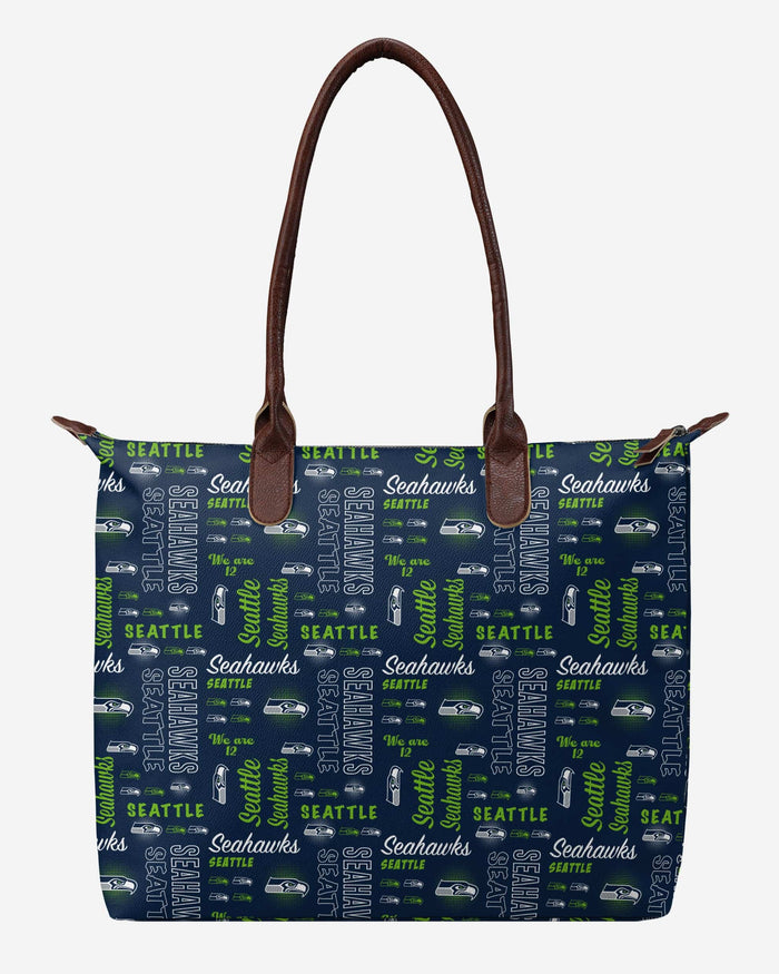 Seattle Seahawks Spirited Style Printed Collection Tote Bag FOCO - FOCO.com