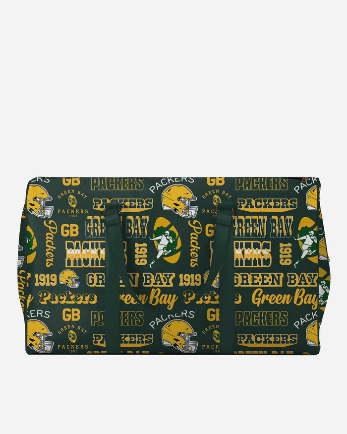 Green Bay Packers Repeat Retro Print Nylon Weekender Duffle Bag FOCO - FOCO.com