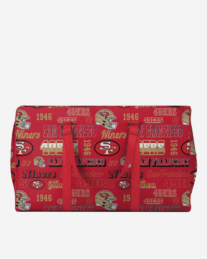 San Francisco 49Ers Repeat Retro Print Nylon Weekender Duffle Bag FOCO - FOCO.com