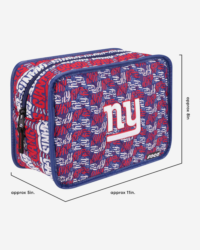 New York Giants Quilted Printed Cosmetic Bag FOCO - FOCO.com