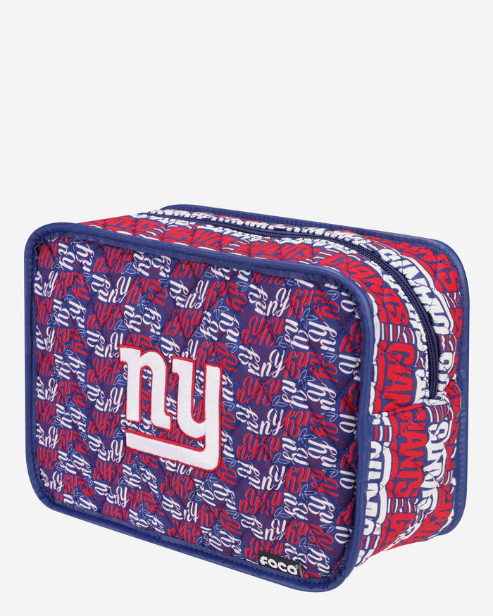 New York Giants Quilted Printed Cosmetic Bag FOCO - FOCO.com