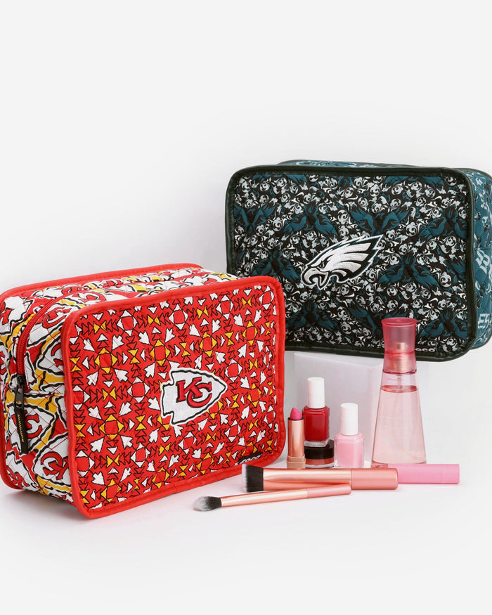 New York Giants Quilted Printed Cosmetic Bag FOCO - FOCO.com