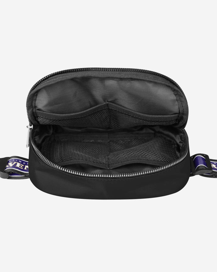 Baltimore Ravens Team Wordmark Crossbody Belt Bag FOCO - FOCO.com