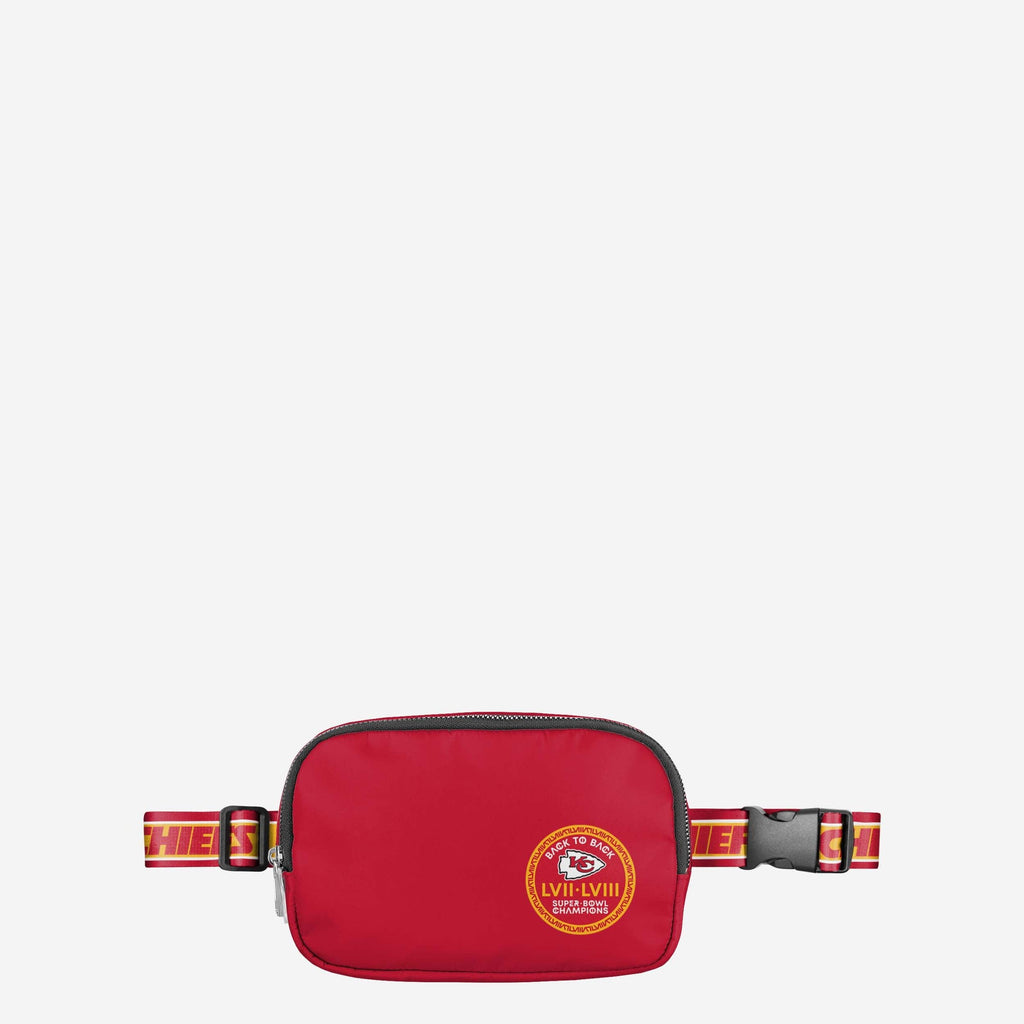 Kansas City Chiefs Super Bowl LVIII Champions Large Team Wordmark Belt Bag FOCO - FOCO.com