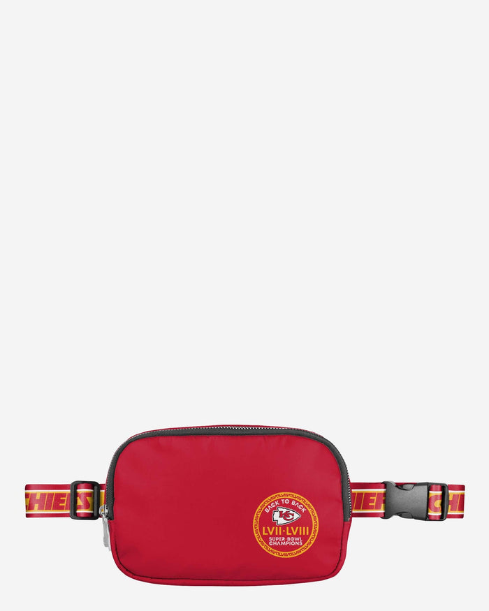 Kansas City Chiefs Super Bowl LVIII Champions Large Team Wordmark Belt Bag FOCO - FOCO.com