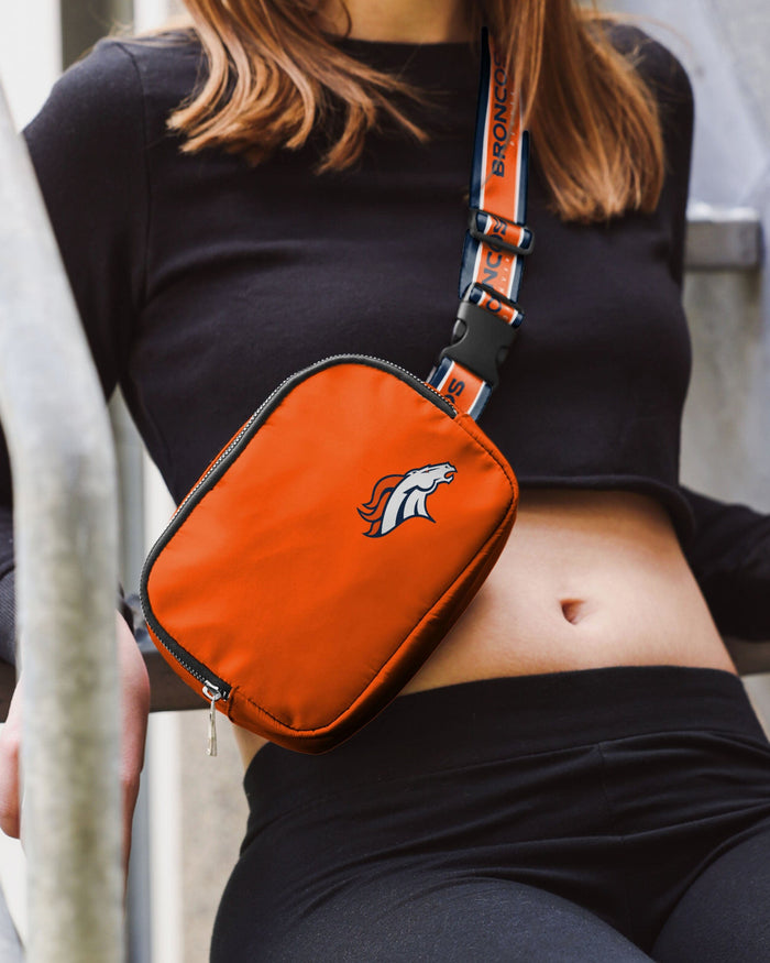 Denver Broncos Team Wordmark Crossbody Belt Bag FOCO - FOCO.com