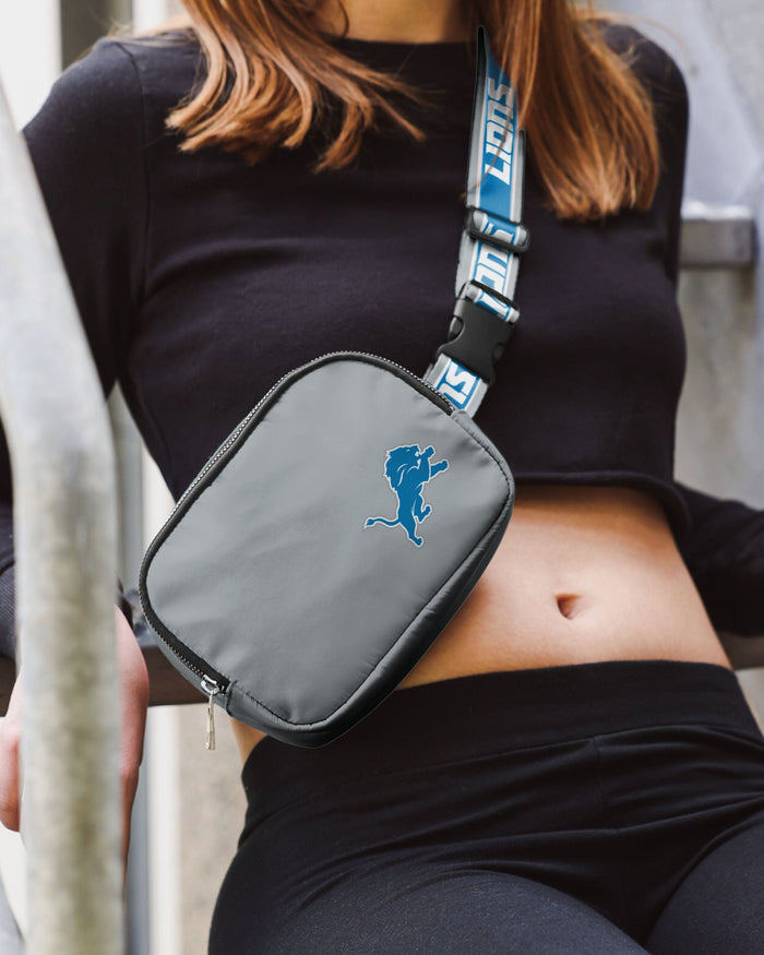 Detroit Lions Team Wordmark Crossbody Belt Bag FOCO - FOCO.com