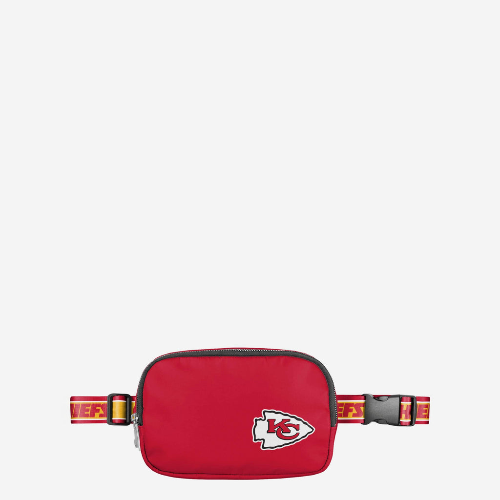 Kansas City Chiefs Team Wordmark Crossbody Belt Bag FOCO - FOCO.com