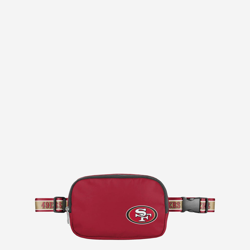 San Francisco 49ers Team Wordmark Crossbody Belt Bag FOCO - FOCO.com