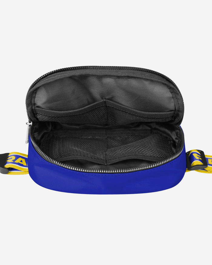 Los Angeles Rams Team Wordmark Crossbody Belt Bag FOCO - FOCO.com