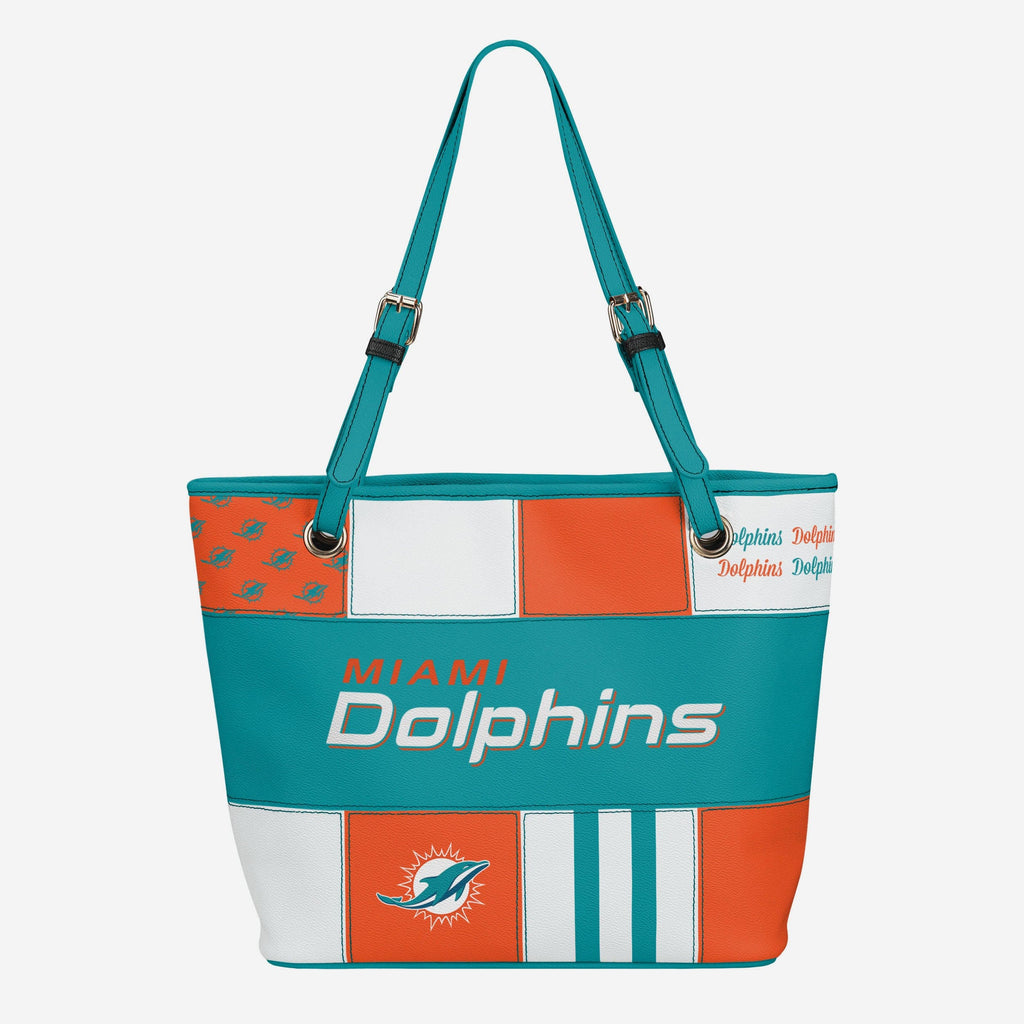 Miami Dolphins Printed Collage Tote FOCO - FOCO.com