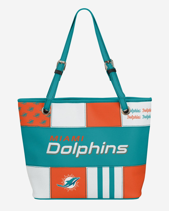 Miami Dolphins Printed Collage Tote FOCO - FOCO.com