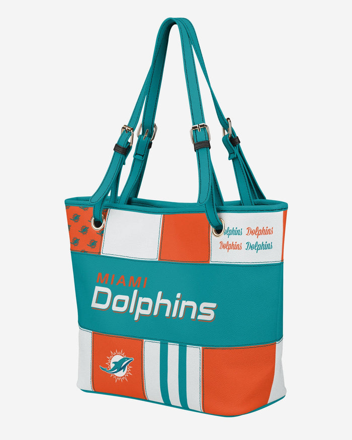 Miami Dolphins Printed Collage Tote FOCO - FOCO.com