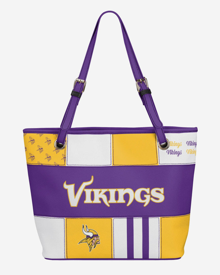 Minnesota Vikings Printed Collage Tote FOCO - FOCO.com