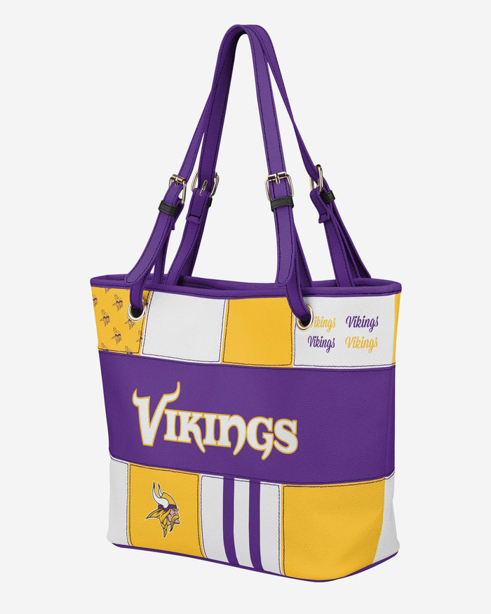 Minnesota Vikings Printed Collage Tote FOCO - FOCO.com