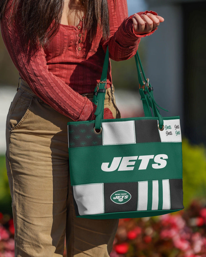 New York Jets Printed Collage Tote FOCO - FOCO.com