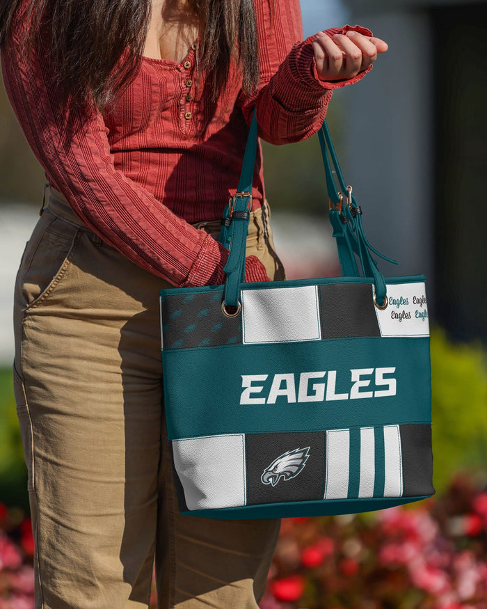 Philadelphia Eagles Printed Collage Tote FOCO - FOCO.com