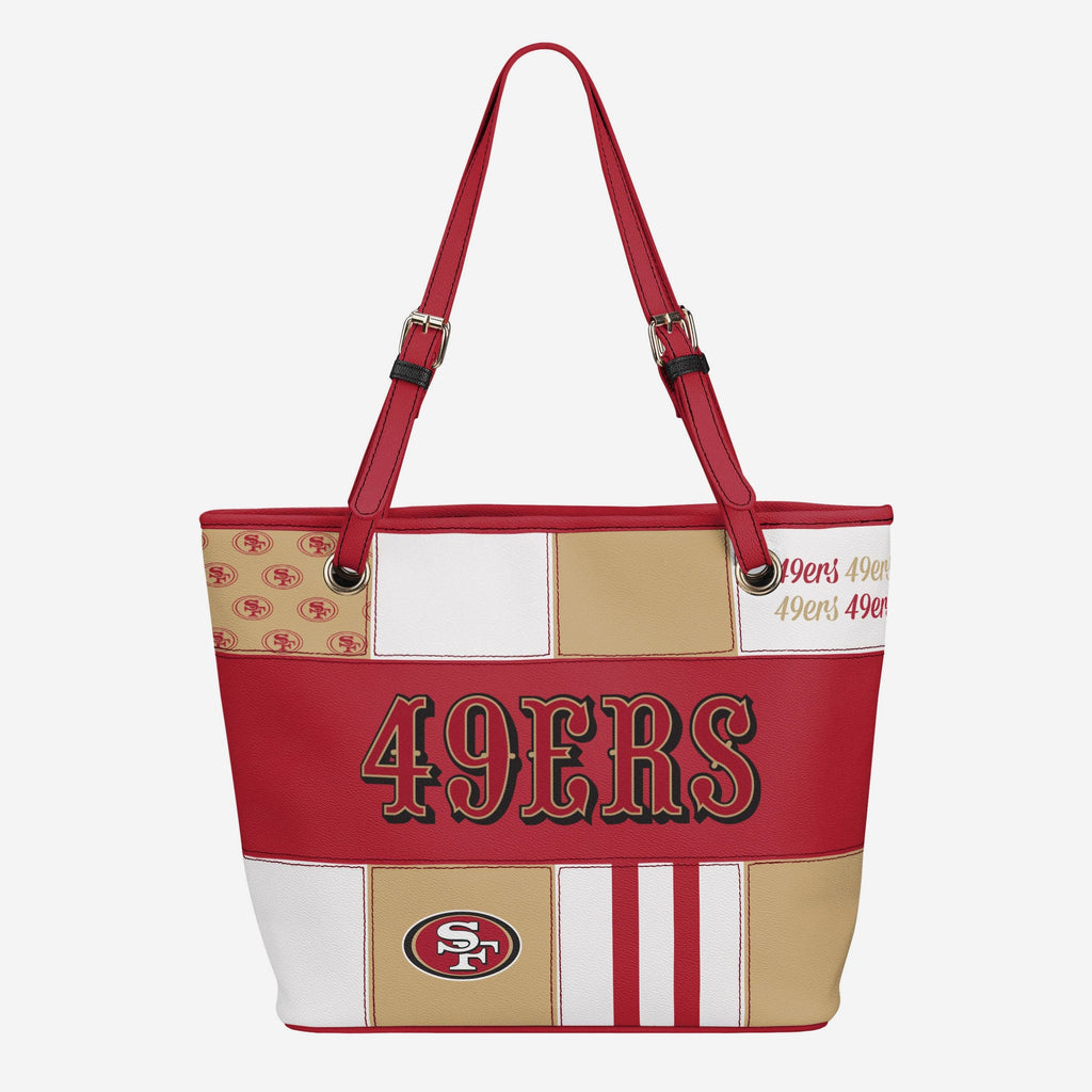 San Francisco 49ers Printed Collage Tote FOCO - FOCO.com