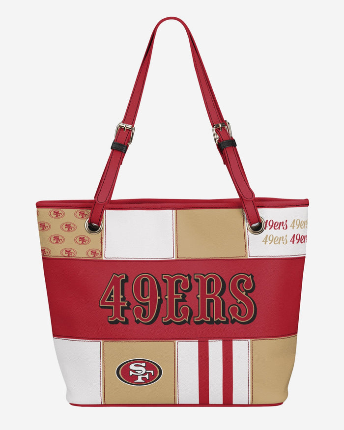 San Francisco 49ers Printed Collage Tote FOCO - FOCO.com