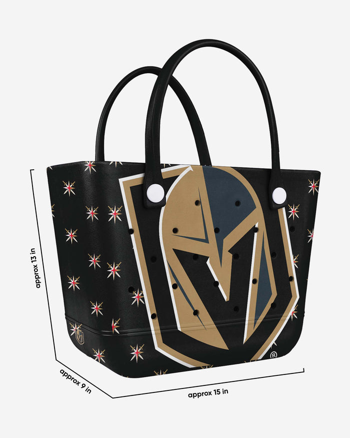 Vegas Golden Knights Big Logo Mini Print Tailgate Tote Bag FOCO - FOCO.com