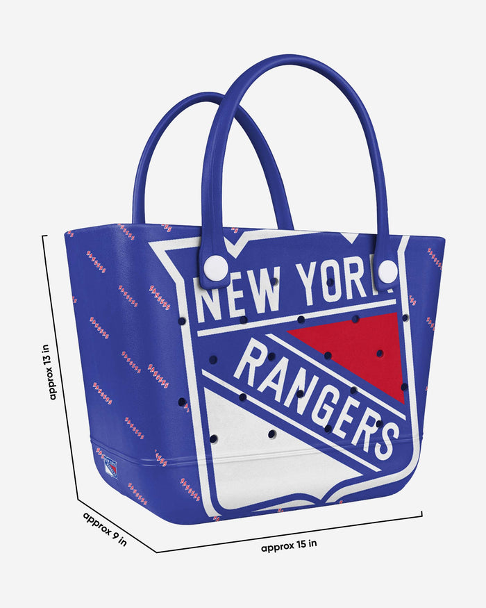 New York Rangers Big Logo Mini Print Tailgate Tote Bag FOCO - FOCO.com