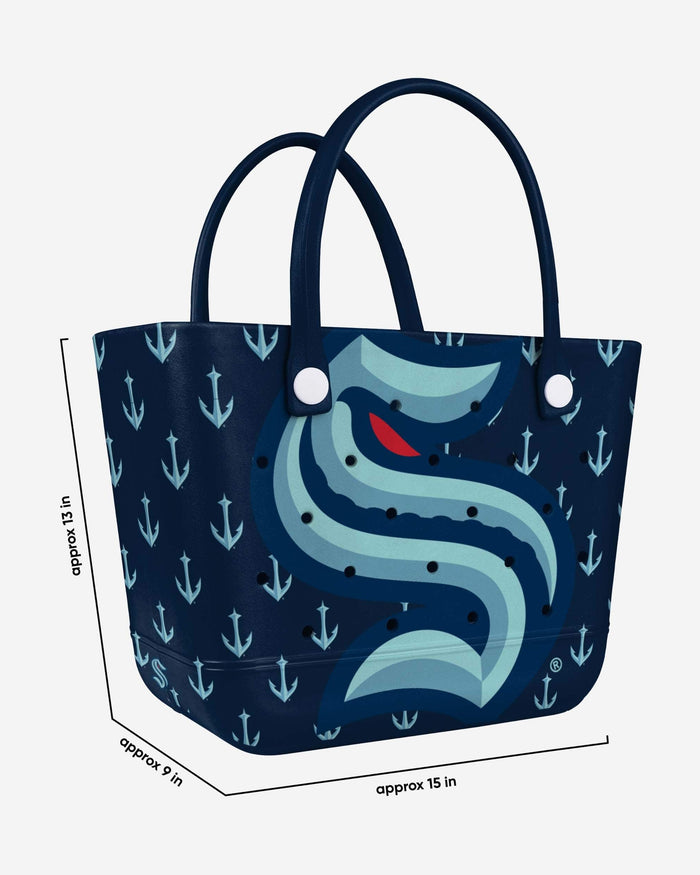 Seattle Kraken Big Logo Mini Print Tailgate Tote Bag FOCO - FOCO.com