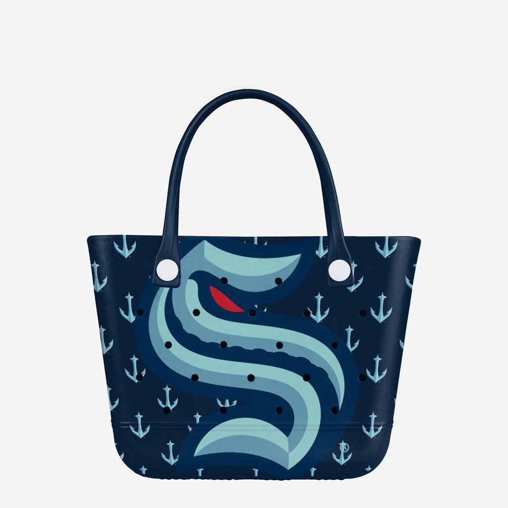 Seattle Kraken Big Logo Mini Print Tailgate Tote Bag FOCO - FOCO.com