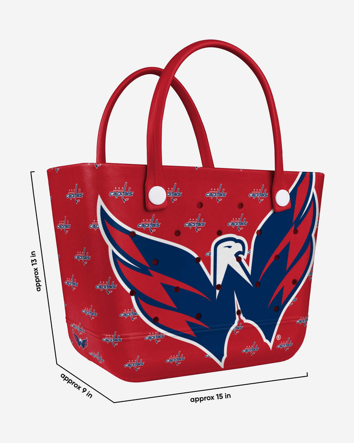 Washington Capitals Big Logo Mini Print Tailgate Tote Bag FOCO - FOCO.com