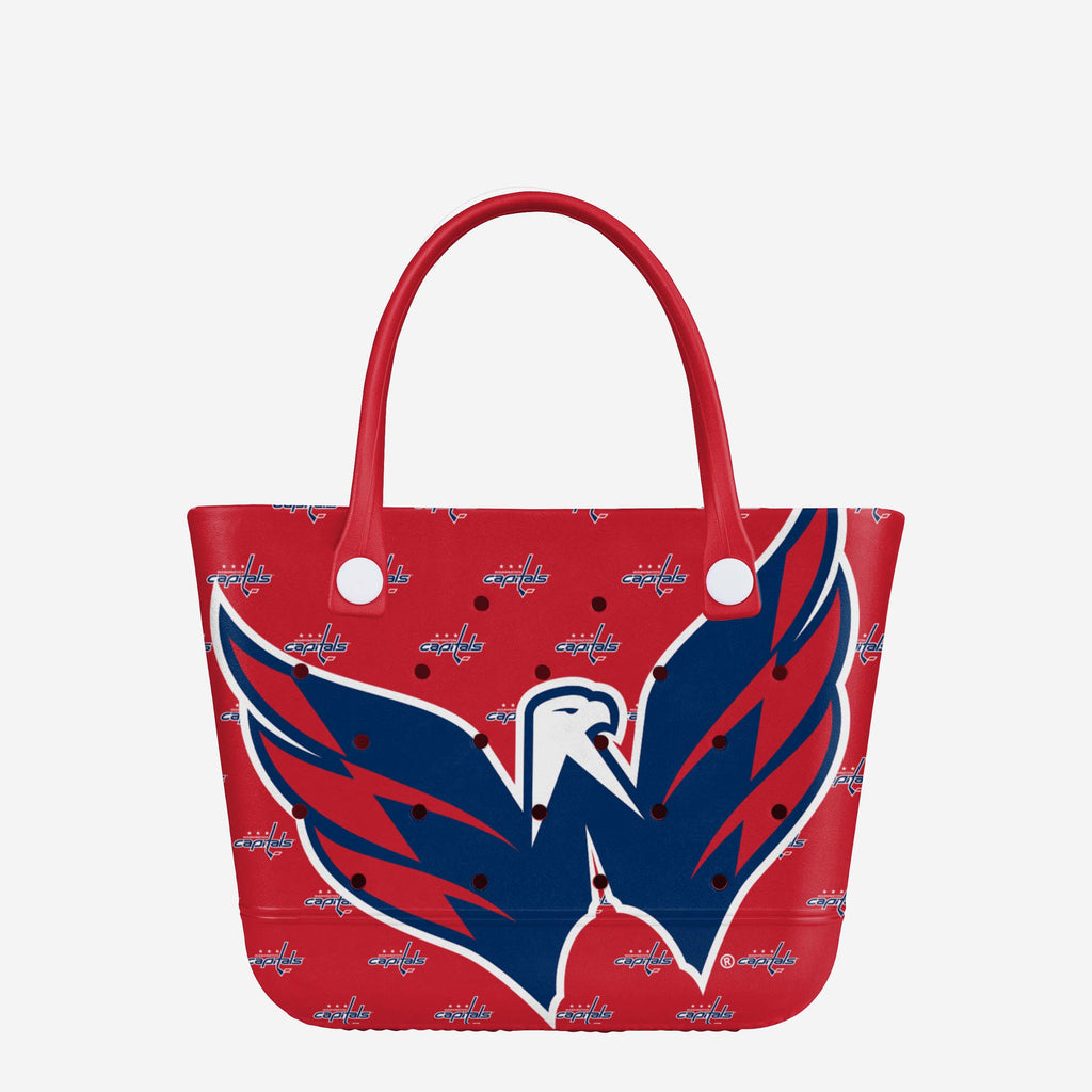 Washington Capitals Big Logo Mini Print Tailgate Tote Bag FOCO - FOCO.com