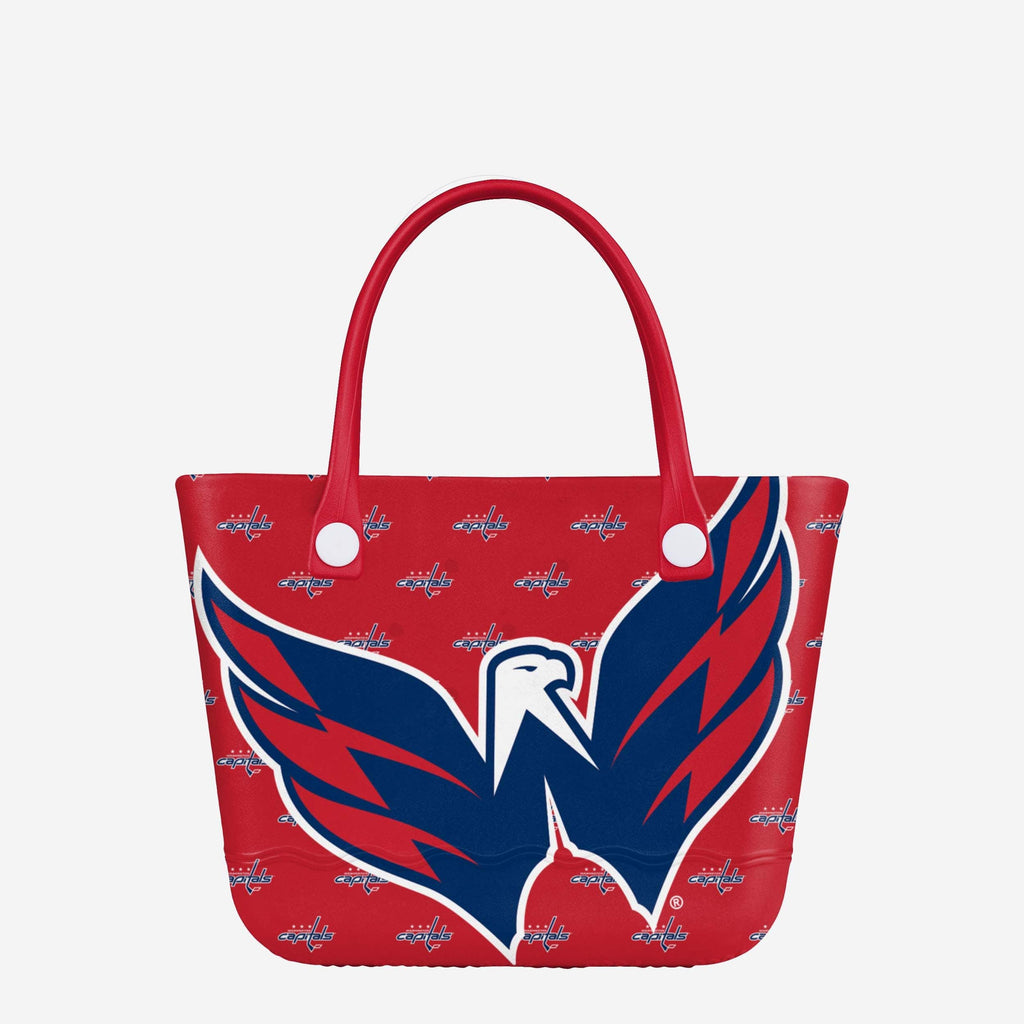 Washington Capitals Big Logo Mini Print Tailgate Tote Bag FOCO - FOCO.com
