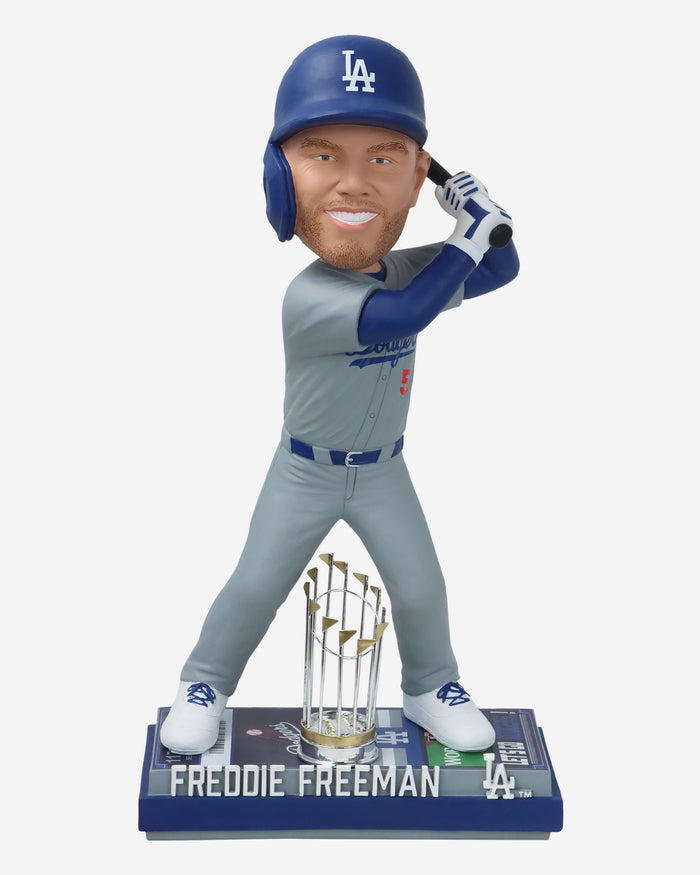 Freddie Freeman Los Angeles Dodgers 2024 World Series Champions 18 in Bobblehead FOCO - FOCO.com