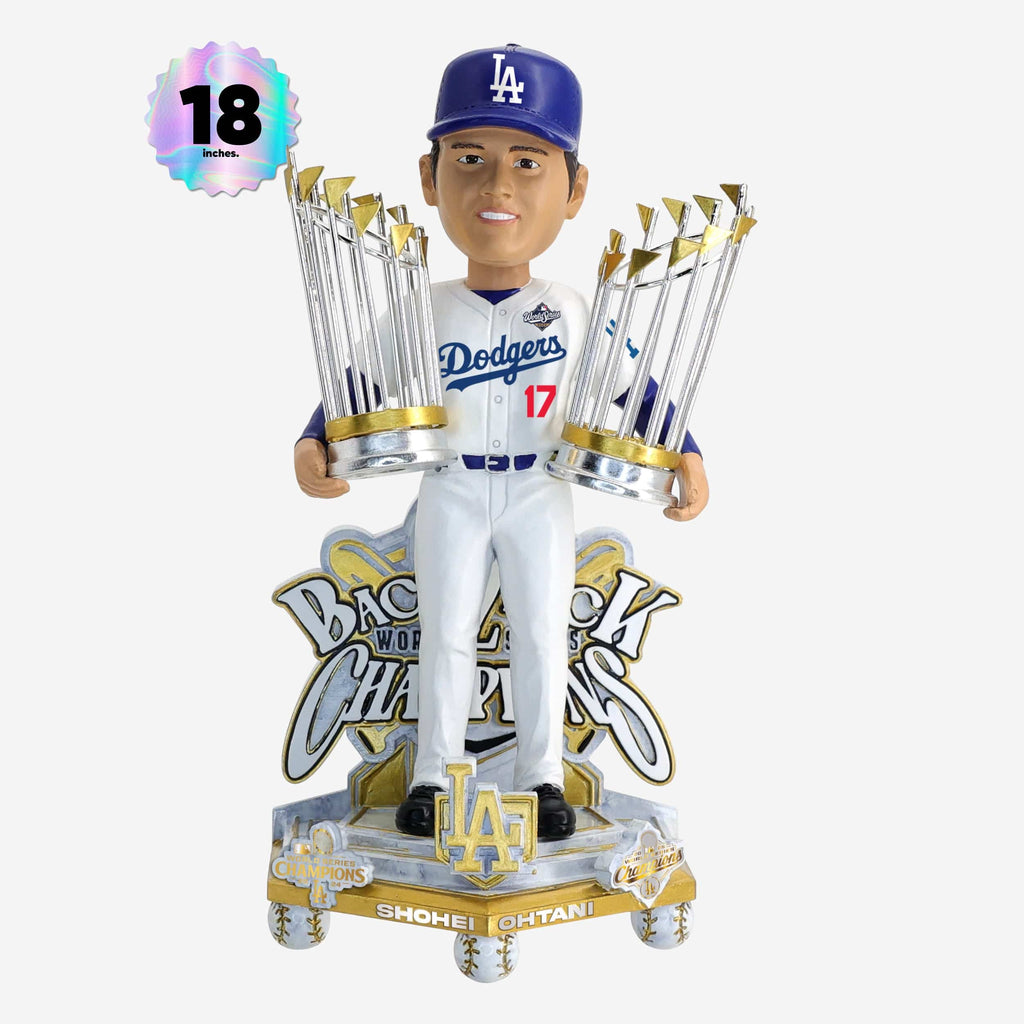Shohei Ohtani Los Angeles Dodgers 2025 Back To Back World Series Champions Celebration 18 in Player Bobblehead FOCO - FOCO.com
